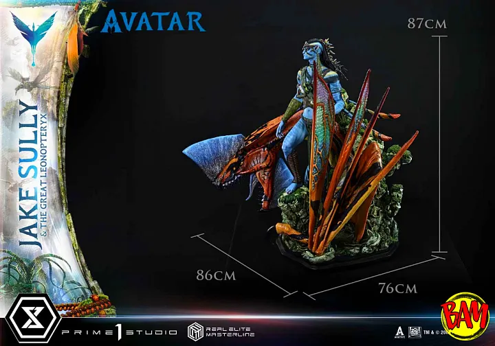 Prime 1 Studio: Real Elite Masterline Jake Sully & The Great Leonopteryx Statue (Avatar)