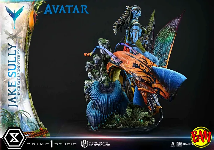Prime 1 Studio: Real Elite Masterline Jake Sully & The Great Leonopteryx Statue (Avatar)