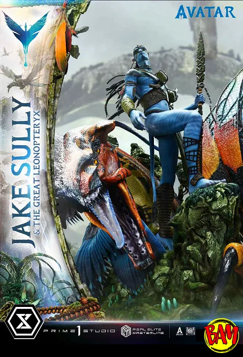 Prime 1 Studio: Real Elite Masterline Jake Sully & The Great Leonopteryx Statue (Avatar)