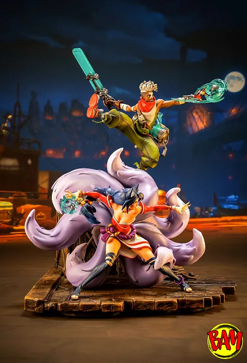 PureArts: Ahri & Ekko 1/10 Scale Statue (2XKO)