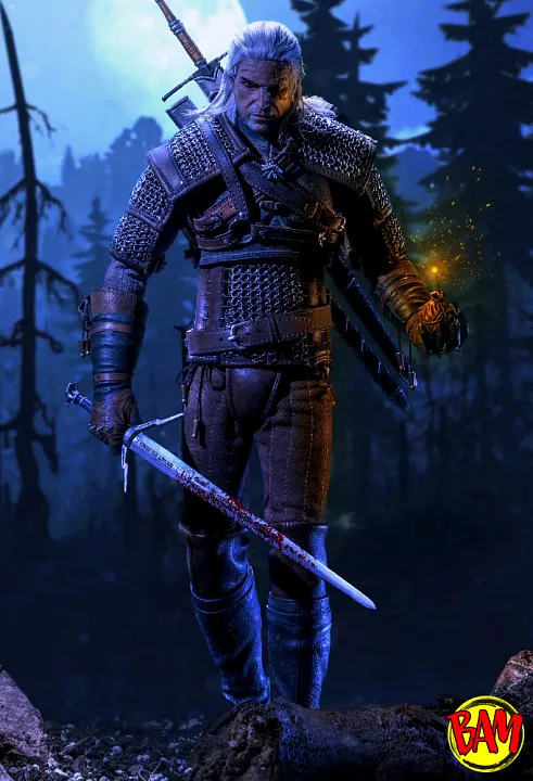 PureArts: Premium Geralt von Riva 1/6 Scale Actionfigur (The Witcher 3)