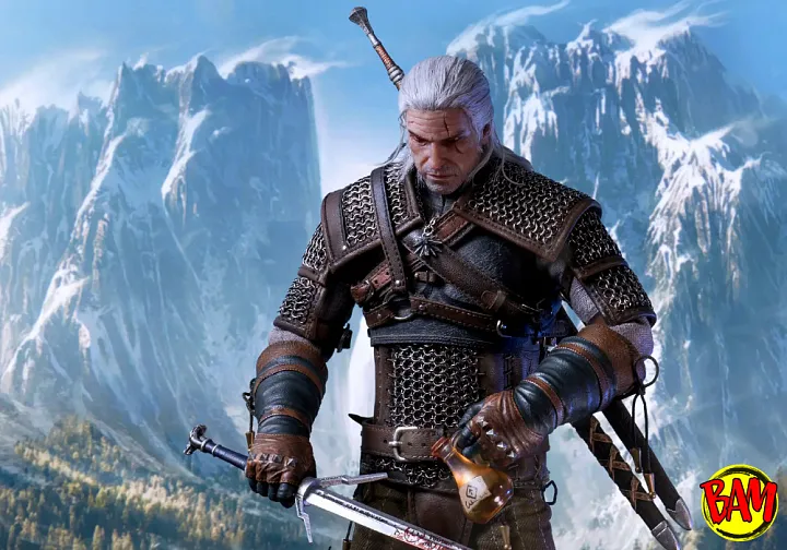 PureArts: Premium Geralt von Riva 1/6 Scale Actionfigur (The Witcher 3)