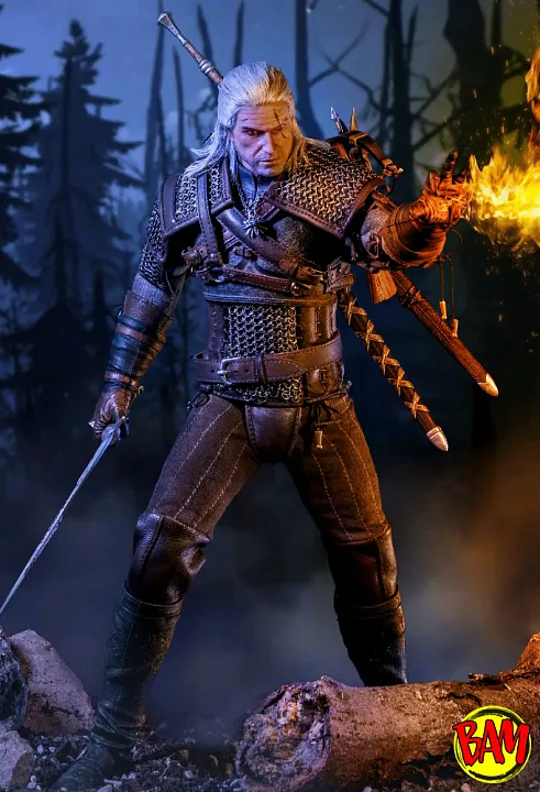 PureArts: Premium Geralt von Riva 1/6 Scale Actionfigur (The Witcher 3)