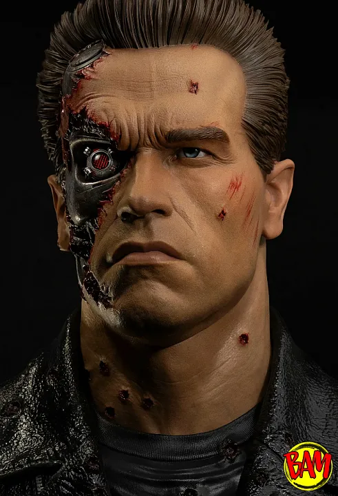 PureArts: T-800 Battle Damaged Life-Size Art Mask | Model 101 (Terminator 2)