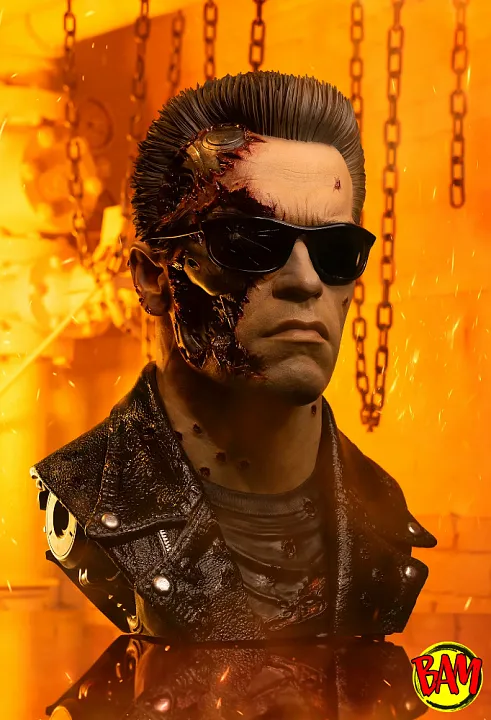 PureArts: T-800 Battle Damaged Life-Size Art Mask | Model 101 (Terminator 2)