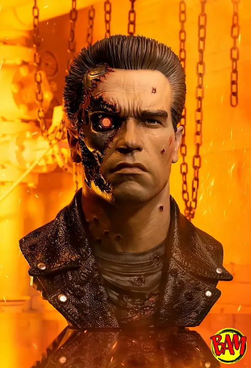 PureArts: T-800 Battle Damaged Life-Size Art Mask | Model 101 (Terminator 2)
