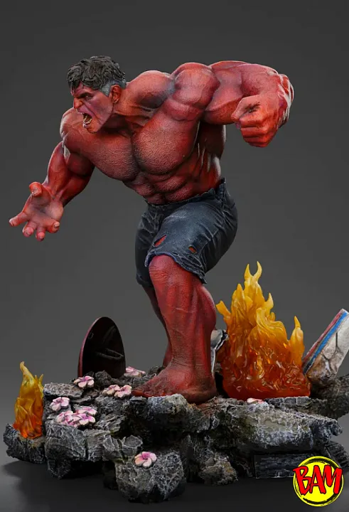 Iron Studios: Art Scale 1/10 Red Hulk Statue (Captain America | Brave New World)