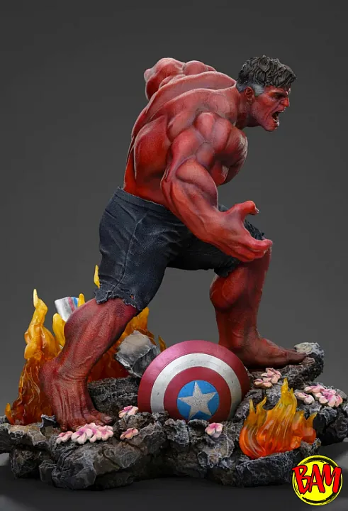 Iron Studios: Art Scale 1/10 Red Hulk Statue (Captain America | Brave New World)