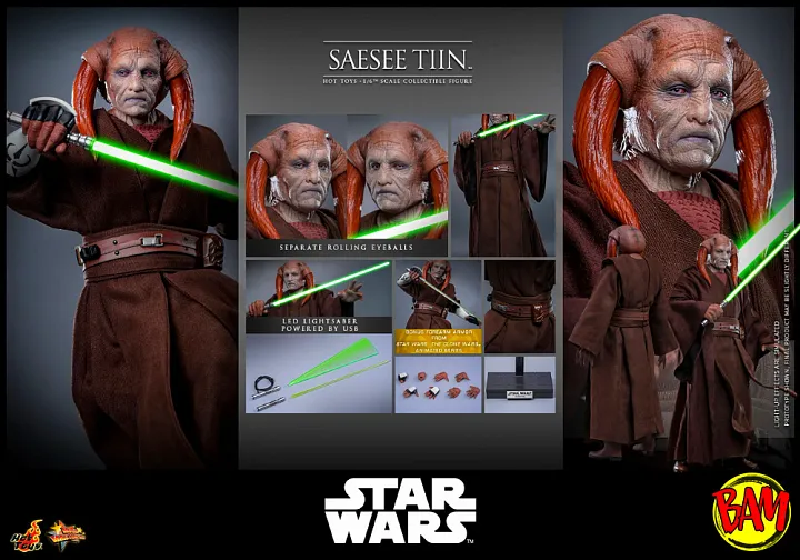 Hot Toys: MMS820 Saesee Tiin 1/6 Scale Actionfigur (Star Wars)