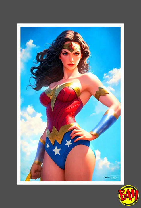 Sideshow: Art Print Wonder Woman (Justice League Trinity)