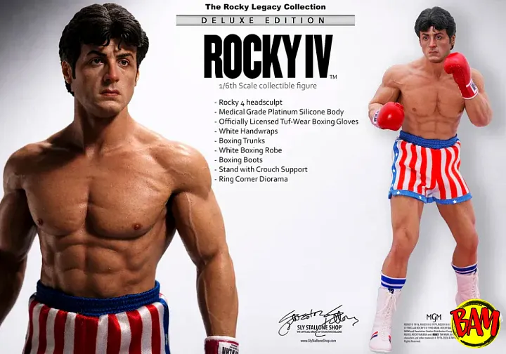 Sly Stallone: Rocky 1/6 Scale Actionfigur (Rocky IV) Deluxe Edition