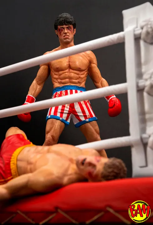 Sly Stallone: Rocky over Drago Through The Ropes 1/10 Scale Statue (Rocky IV)
