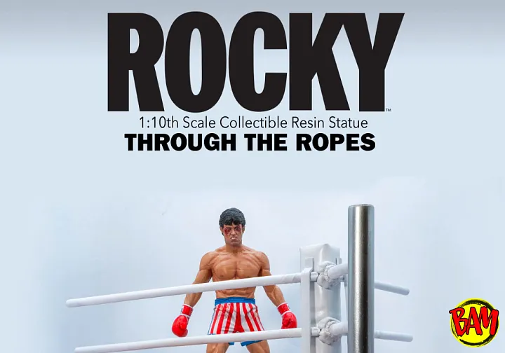 Sly Stallone: Rocky over Drago Through The Ropes 1/10 Scale Statue (Rocky IV)