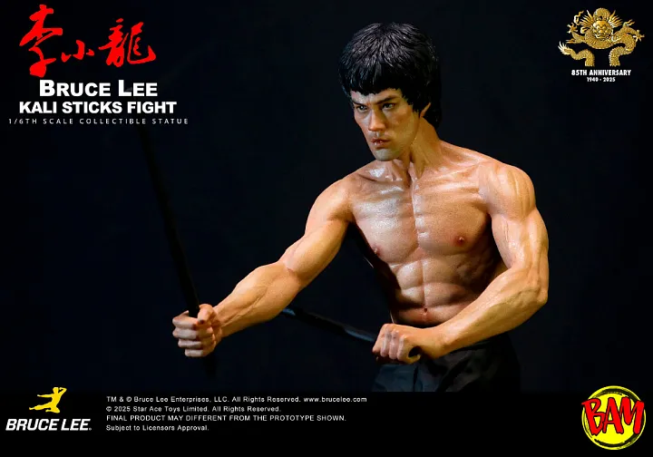 Star Ace: Bruce Lee Statue Kali Sticks Deluxe Version DX (Der Mann mit der Todeskralle)