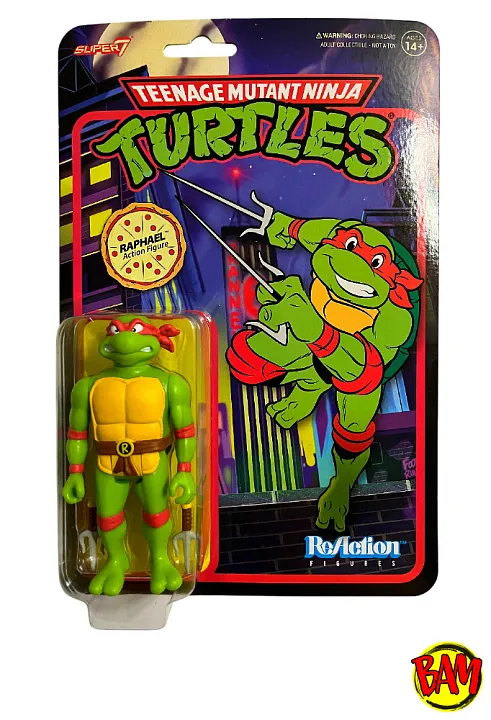 Super7: ReAction TMNT Raphael Action Figure (Toon)