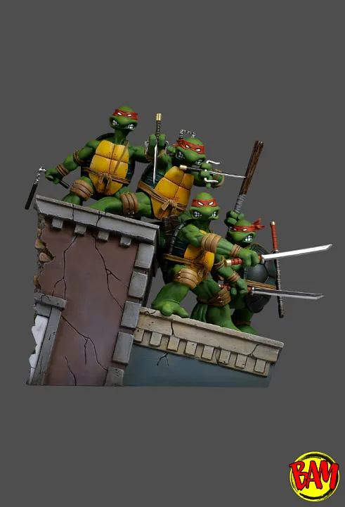 Iron Studios: Art Scale 1/10 Teenage Mutant Ninja Turtles Statue (TMNT)