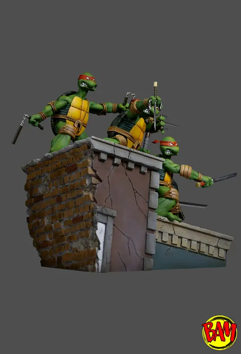 Iron Studios: Art Scale 1/10 Teenage Mutant Ninja Turtles Statue (TMNT)