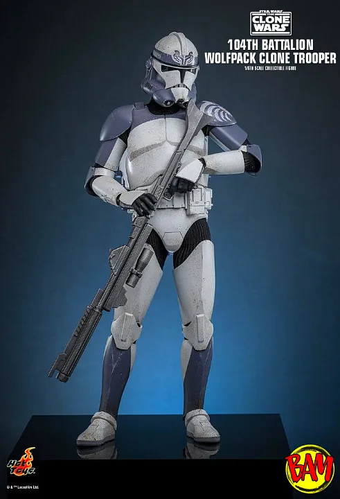 Hot Toys: TMS142 | 104th Battalion Wolfpack Clone Trooper 1/6 Scale Action Figure (Star Wars)