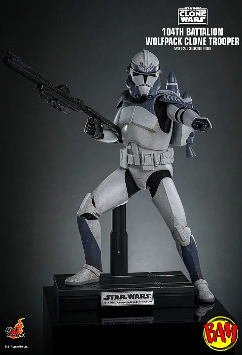 Hot Toys: TMS142 | 104th Battalion Wolfpack Clone Trooper 1/6 Scale Action Figure (Star Wars)