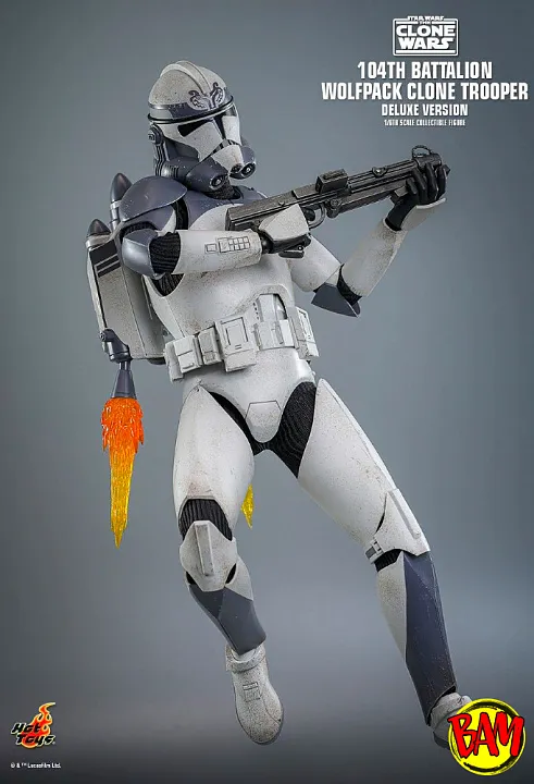 Hot Toys: TMS143 | 104th Battailon Wolfpack Clone Trooper 1/6 Scale Actionfigur Deluxe Version (Star Wars)