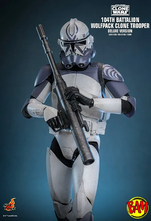 Hot Toys: TMS143 | 104th Battailon Wolfpack Clone Trooper 1/6 Scale Actionfigur Deluxe Version (Star Wars)