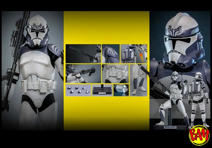 Hot Toys: TMS142 | 104th Battalion Wolfpack Clone Trooper 1/6 Scale Action Figure (Star Wars)