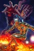 Sideshow: Art Print Galactus und der Silver Surfer (Marvel)