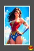 Sideshow: Art Print Wonder Woman (Justice League Trinity)