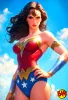 Sideshow: Art Print Wonder Woman (Justice League Trinity)