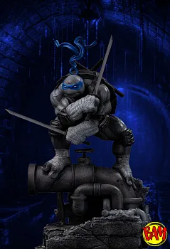 Iron Studios: Art Scale 1/10 Leonardo Black und White Statue (TMNT)