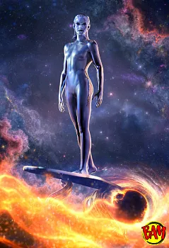 Iron Studios: Art Scale 1/10 Silver Surfer Statue (Fantastic Four)