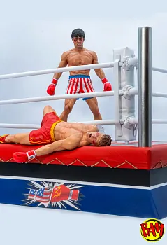 Sly Stallone: Rocky over Drago Through The Ropes 1/10 Scale Statue (Rocky IV)