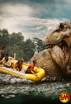 Iron Studios: Demi Art Scale 1/20 T-Rex River Scene Statue (Jurassic World)